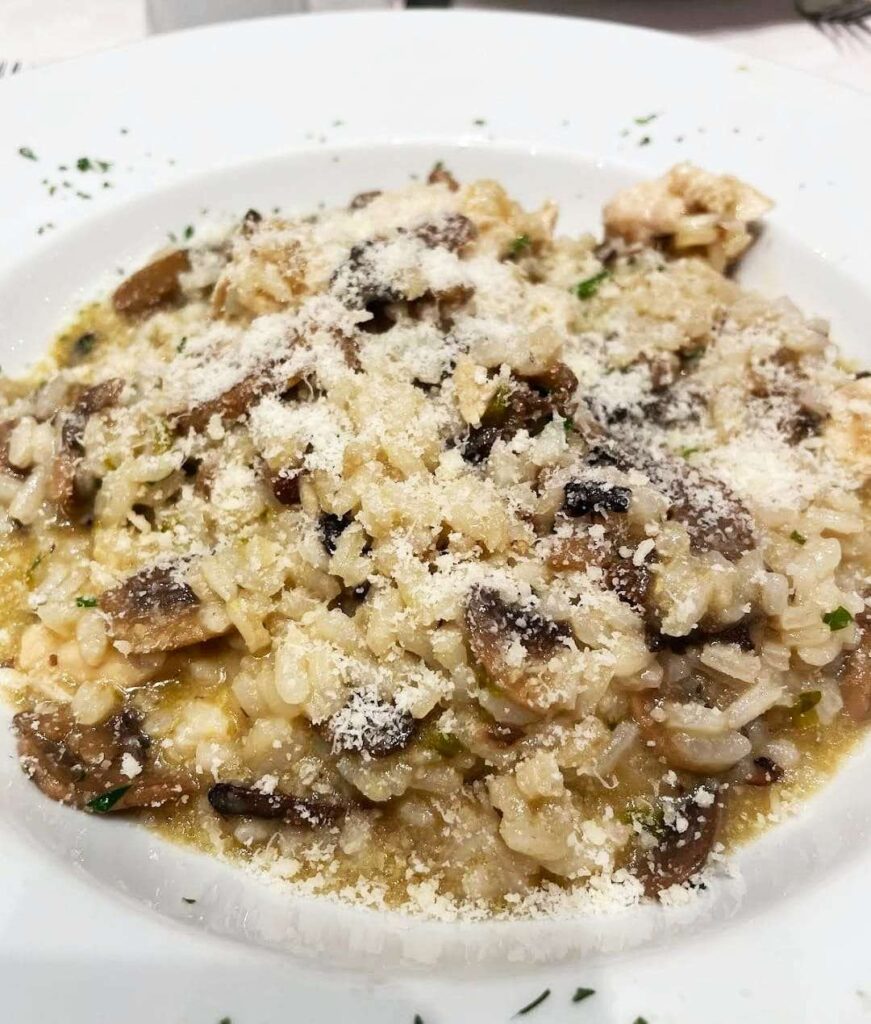 RISOTTO POLLO FUNGHI at La Ballerina Italian Restaurant, Covent Garden