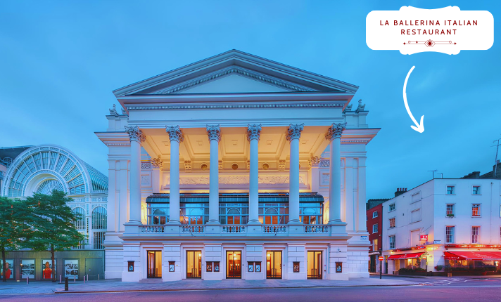 Restaurant near Royal Opera House La Ballerina Italian Restaurant Covent Garden