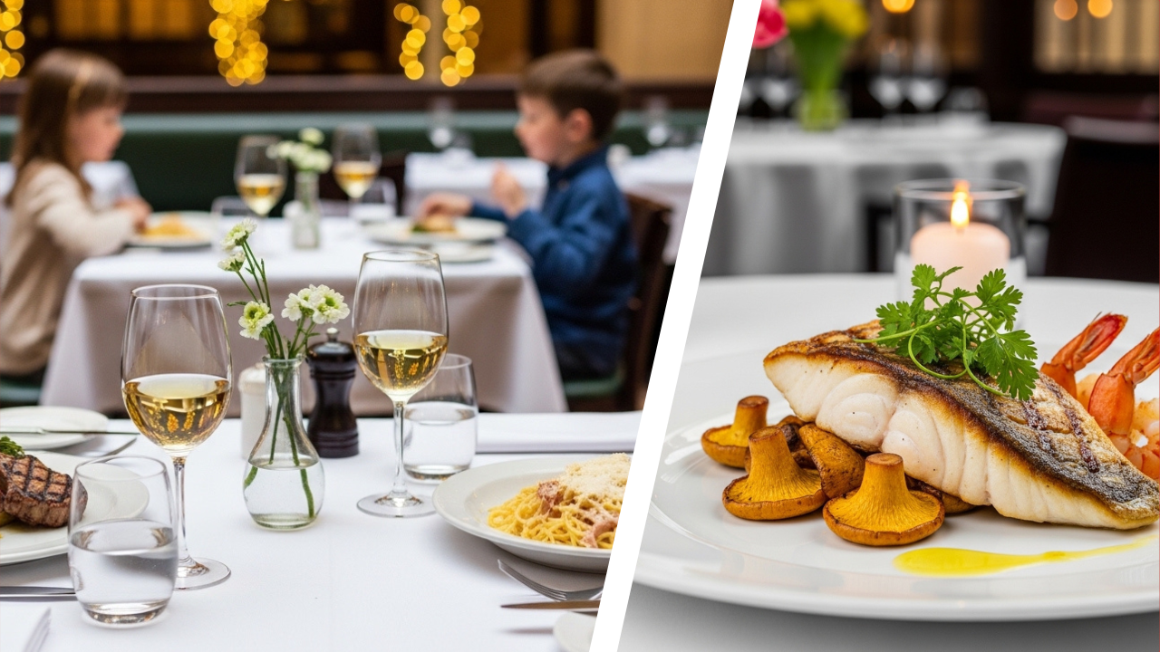 Grilled sea bass Easter Good Friday special at La Ballerina Italian restaurant Covent Garden London